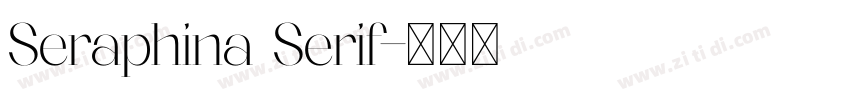 Seraphina Serif字体转换